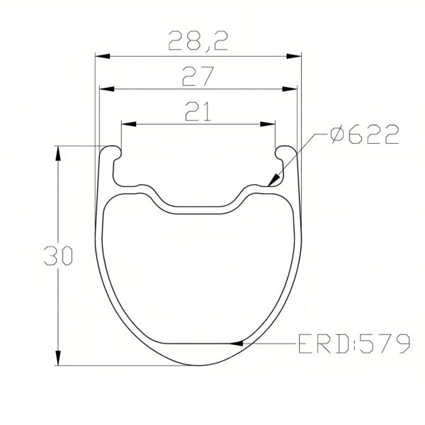 Road Bike Rims Outer Width 28mm