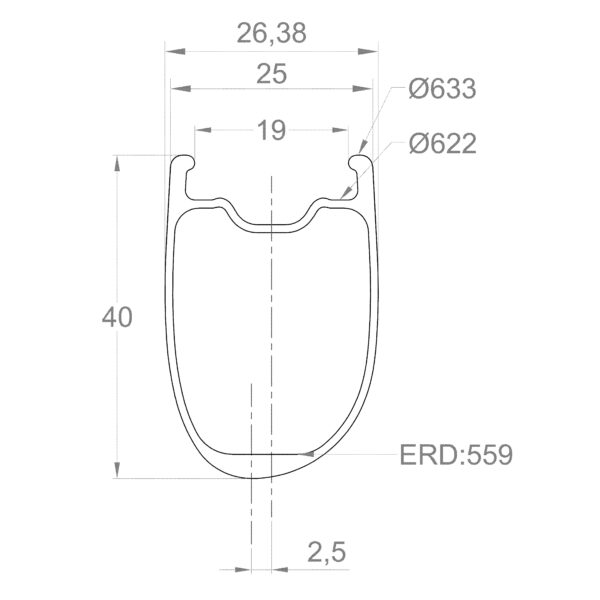Road Bike Rims Outer Width 26mm