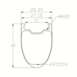 Road Bike Rims Outer Width 28mm