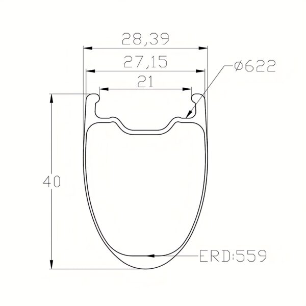 Road Bike Rims Outer Width 28mm