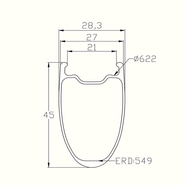 Road Bike Rims Outer Width 28mm
