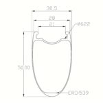 Road Bike Rims Outer Width 28mm