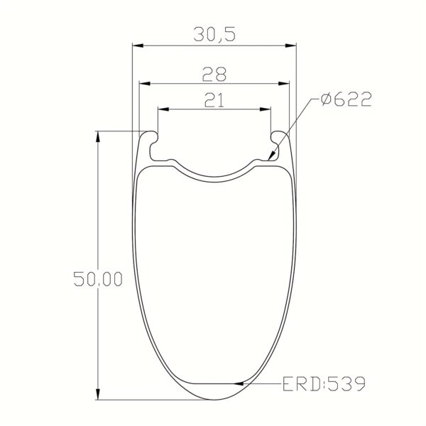 Road Bike Rims Outer Width 28mm