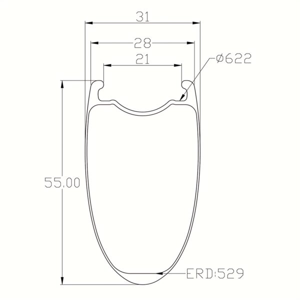 Road Bike Rims Outer Width 28mm