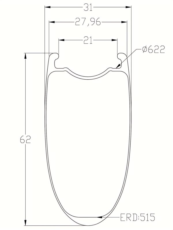 Road Bike Rims Outer Width 28mm