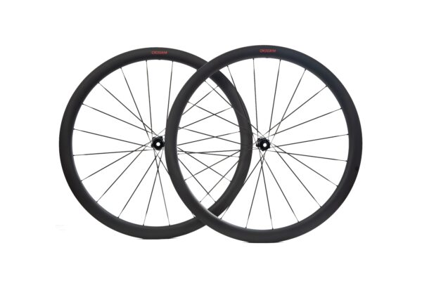 Carbon Spoke wheelset (1050g) Road Bike Disc Brake Center-lock Ultra-light Wheelset Rim Depth: 40mm Internal Width: 21mm【RW-Aero 40】