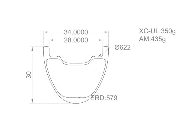 MTB (XC) Ultra Light Rims 29ER